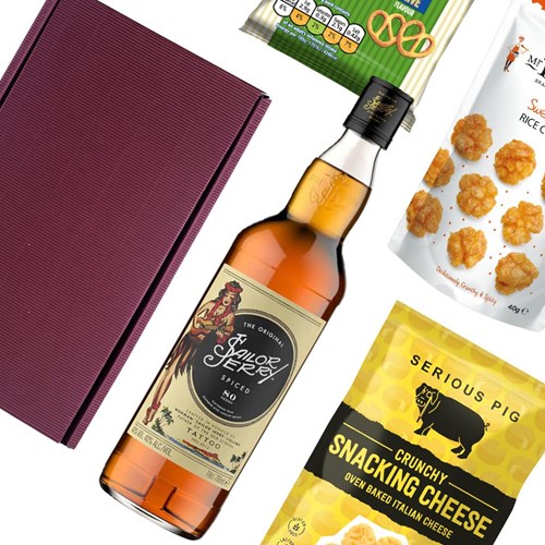 Sailor Jerrys Spiced Rum Nibbles Hamper